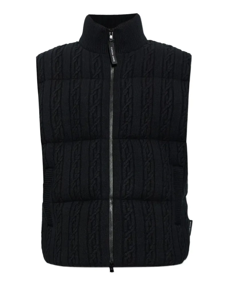Canada Goose Sterling cable-knit gilet - Schwarz Schwarz