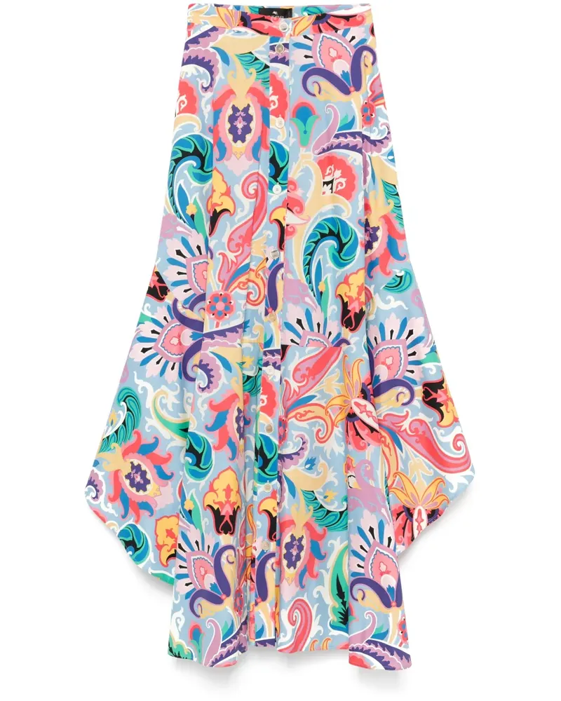 Etro Maxirock mit grafischem Print - Gelb Gelb