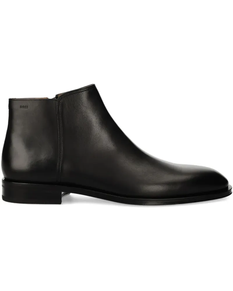 HUGO BOSS leather zip-fastening ankle boots - Schwarz Schwarz