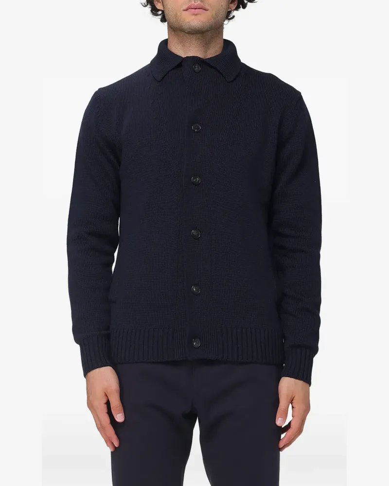 Zanone Kobe Cardigan mit Knöpfen - Blau Blau