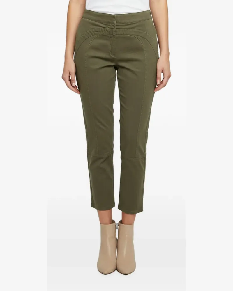 See by Chloé Cropped-Hose mit geradem Bein - Grün Grün