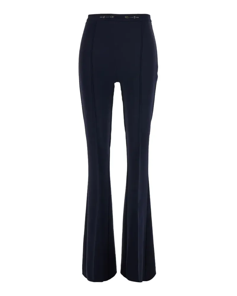 Elisabetta Franchi belted flared trousers - Blau Blau