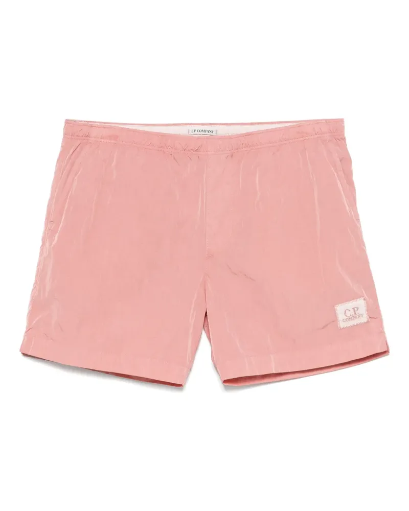 C.P. Company Badeshorts mit Logo-Patch - Rosa Rosa