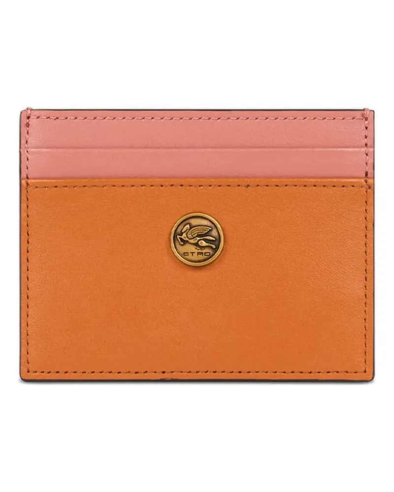 Etro Zweifarbiges Kartenetui - Orange Orange