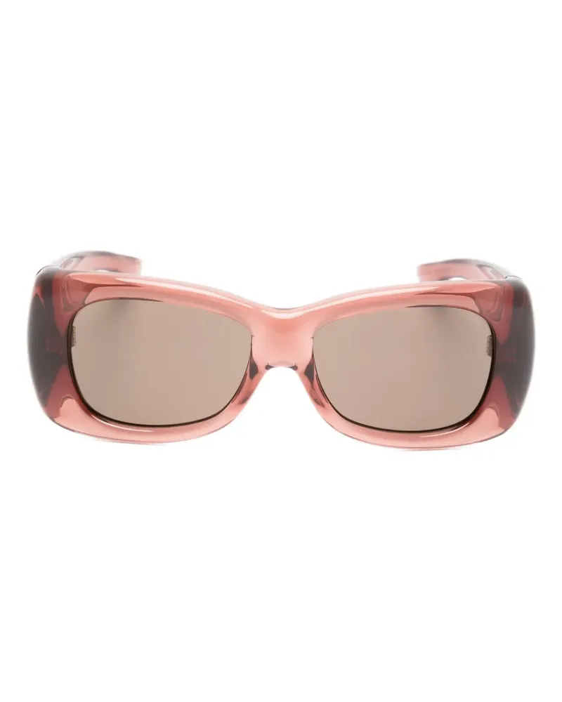 Saint Laurent Howl Sonnenbrille mit eckigem Gestell - Braun Braun