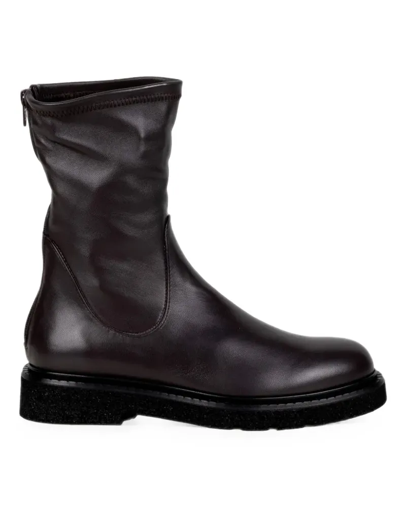 Guglielmo Rotta Kent rear-zip ankle boots - Braun Braun