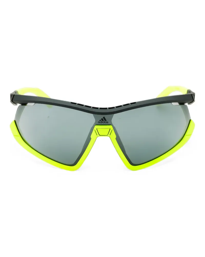 adidas SP0055 wraparound sunglasses - Gelb Gelb