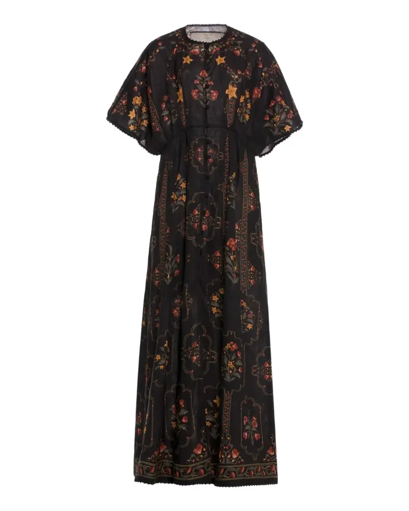 AGUA BENDITA Gesto Andes Maxikleid - Schwarz Schwarz