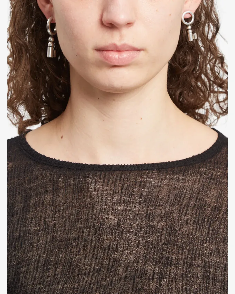 Ann Demeulemeester Foka Key drop earrings - Silber Silber