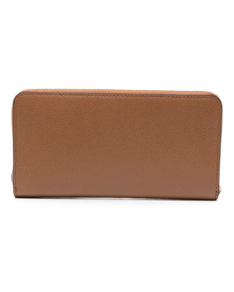 Furla Camelia logo-plaque leather wallet - Braun Braun
