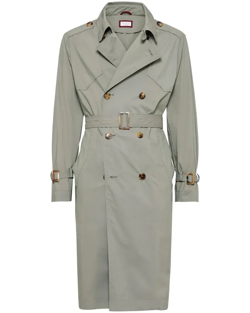 Brunello Cucinelli Wasserdichter Trenchcoat - Grün Grün