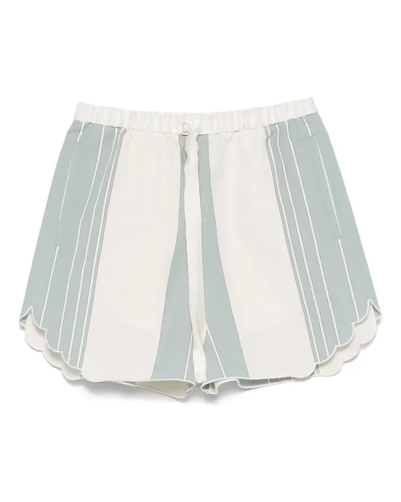 forte_forte Gestreifte Bermudas - Blau Blau