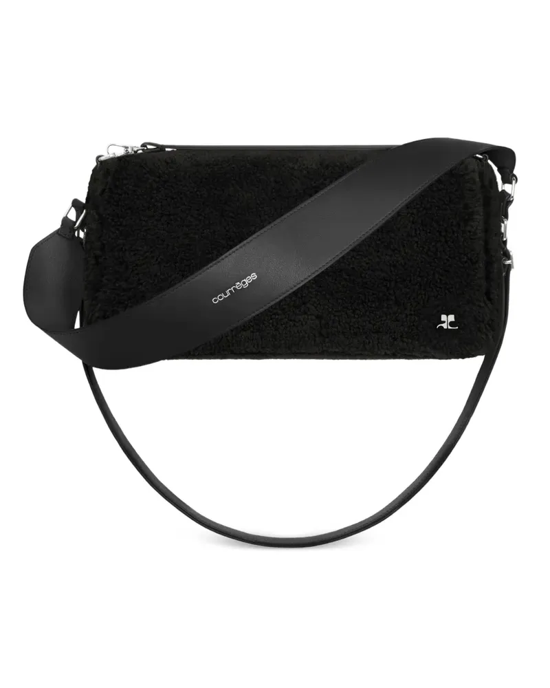 Courrèges Mittelgroße Three Sixty Schultertasche - Schwarz Schwarz