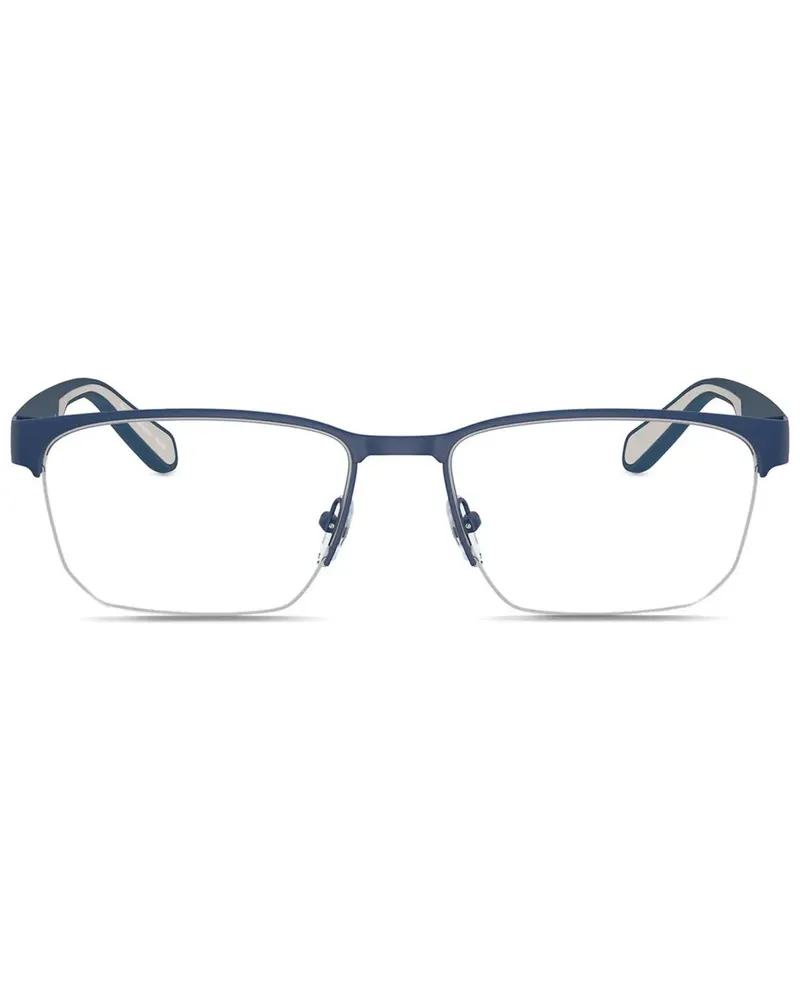 Emporio Armani Brille mit Logo-Gravur - Blau Blau