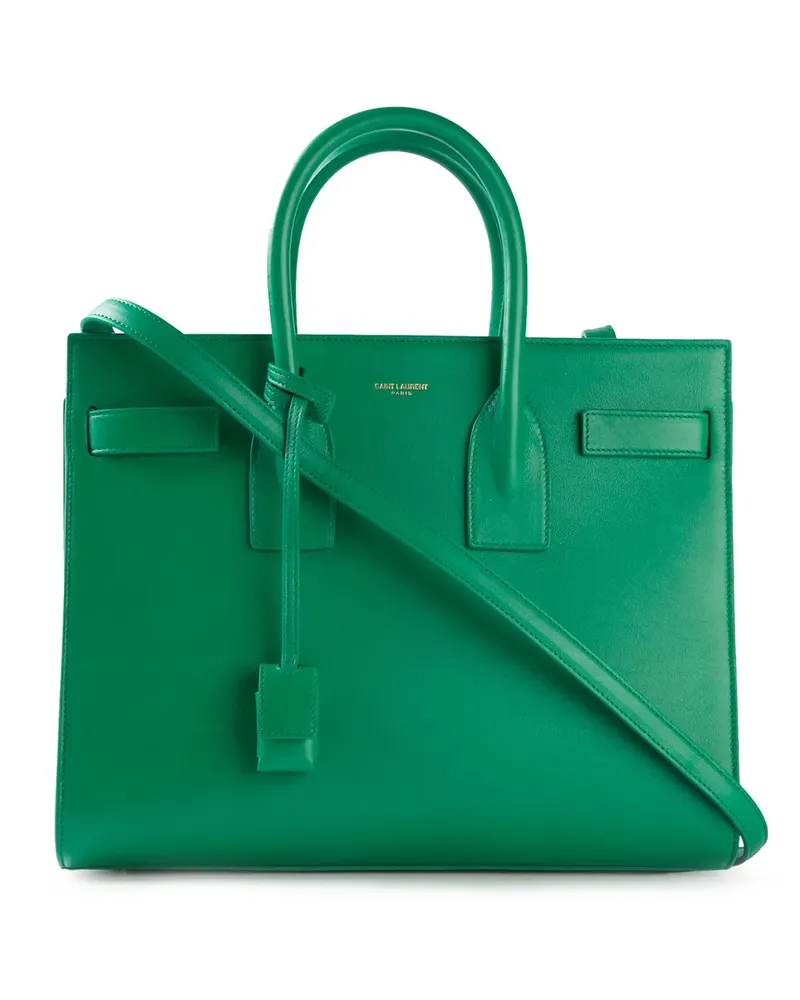 Saint Laurent Mittelgroße 'Sac de Jour' Handtasche - Grün Grün