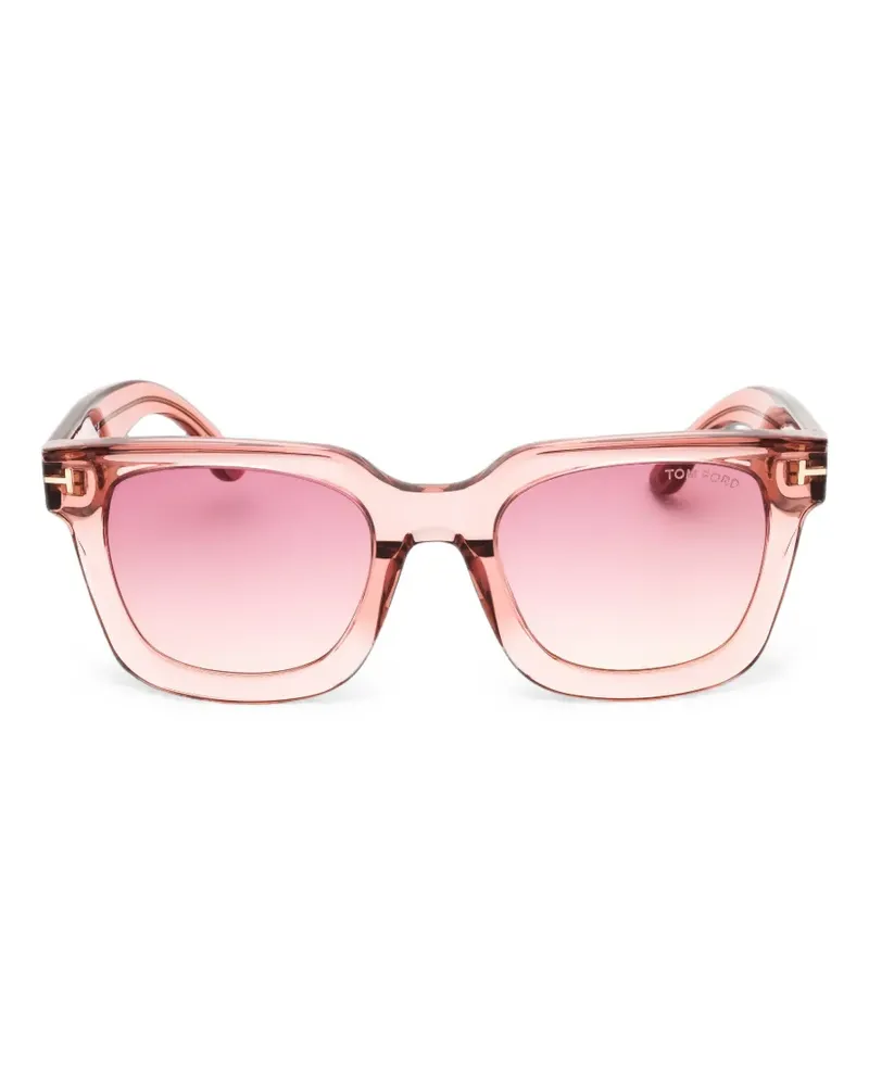 Tom Ford Sonnenbrille mit eckigem Gestell - Rosa Rosa