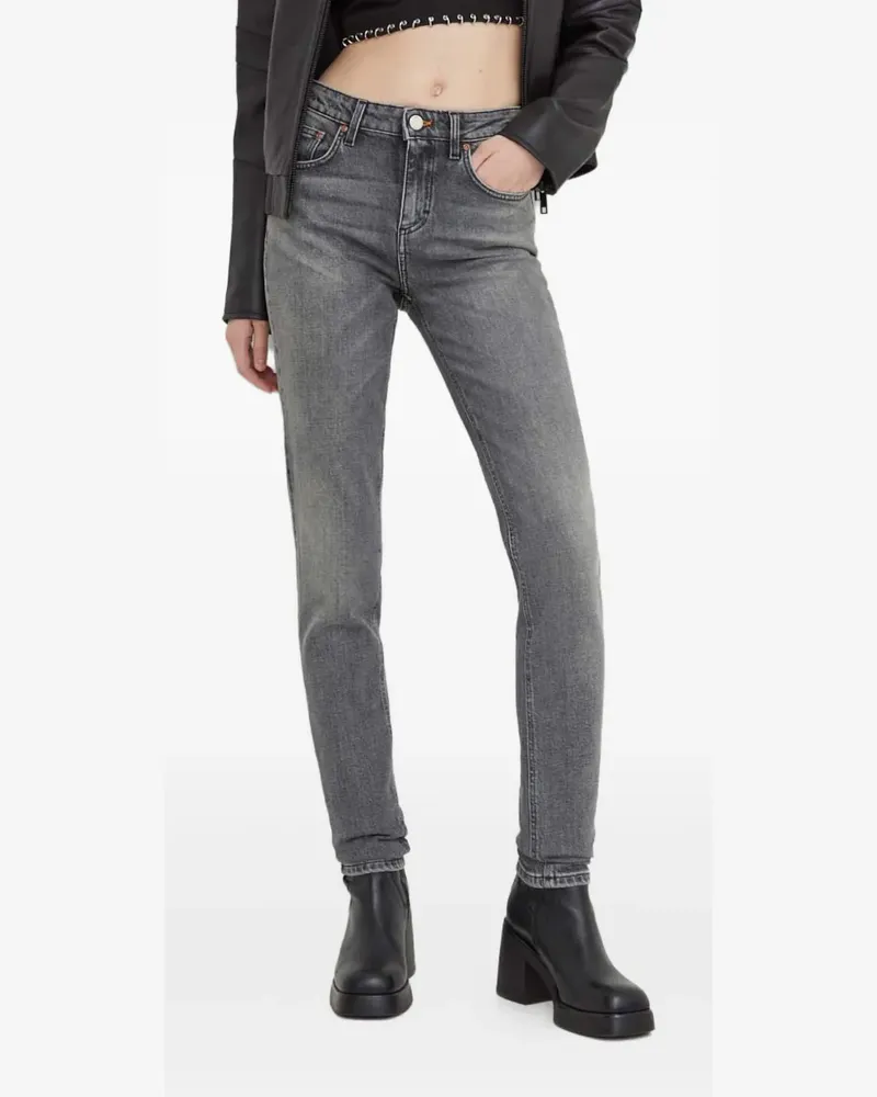 Won Hundred logo-patch trousers - Grau Grau