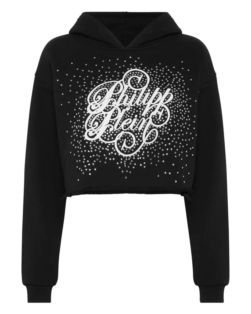 Philipp Plein Hoodie mit Strass - Schwarz Schwarz