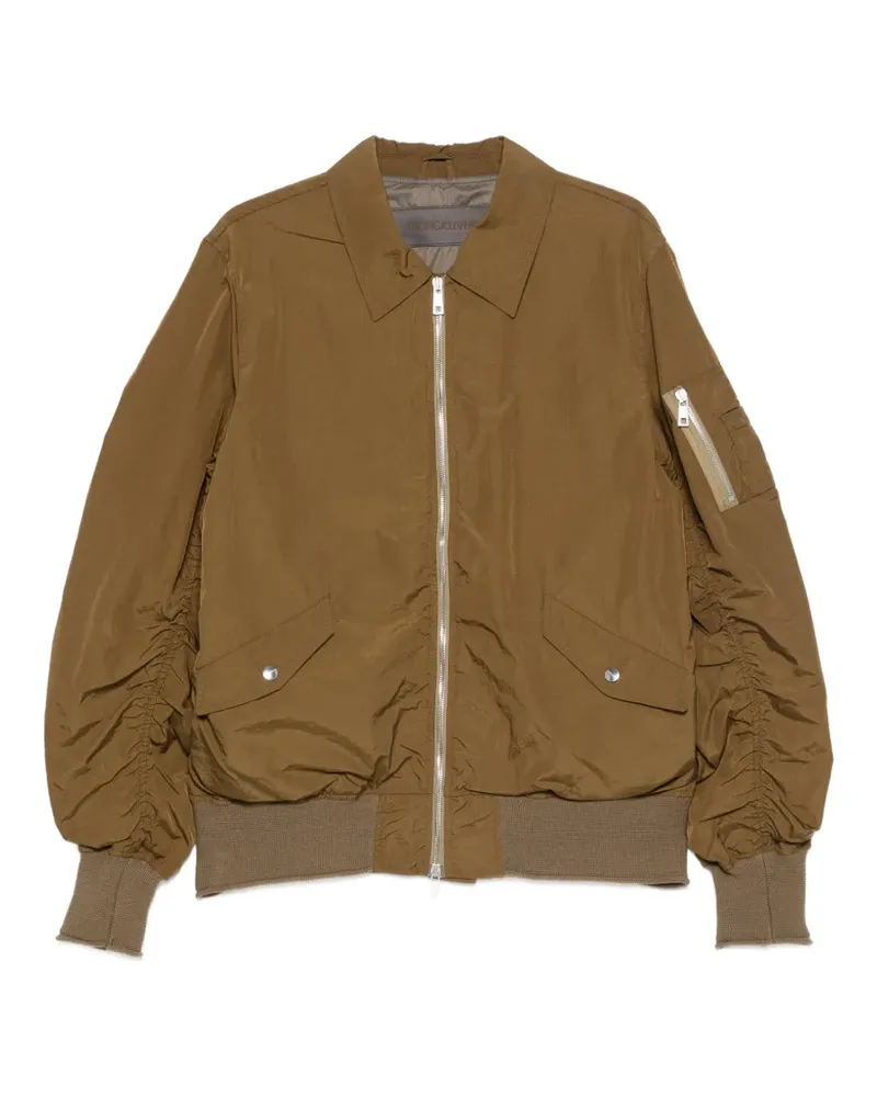 Giorgio Brato pointed-collar bomber jacket - Grün Grün