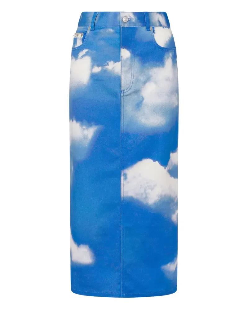 Moschino Rock mit Wolken-Print - Blau Blau