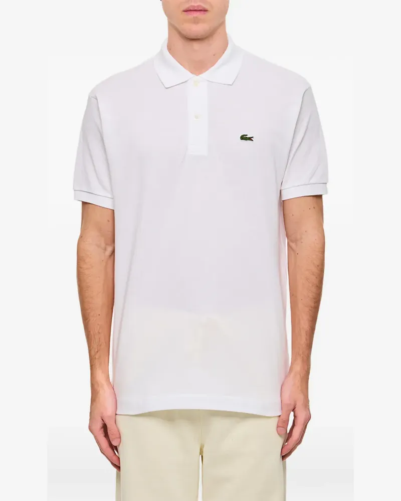 Lacoste L.12.12 Poloshirt mit Logo-Stickerei - Weiß Weiß