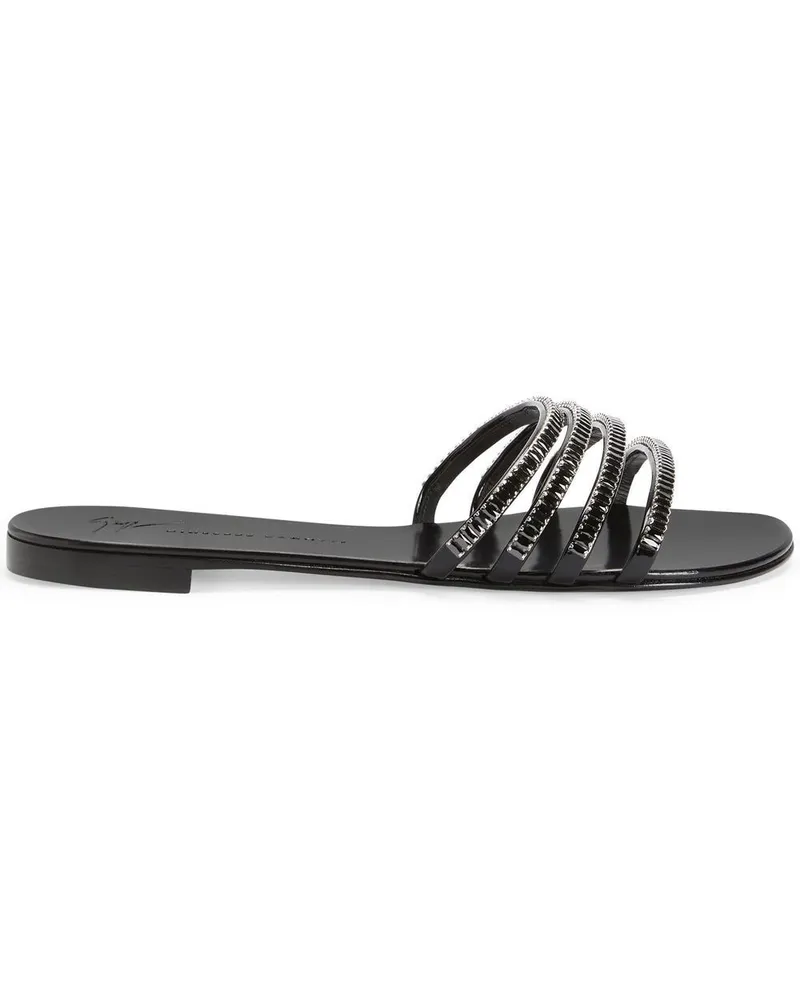 Giuseppe Zanotti Sandalen mit Kristallen - Schwarz Schwarz
