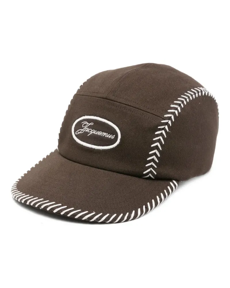 Jacquemus logo-embroidered cap - Braun Braun