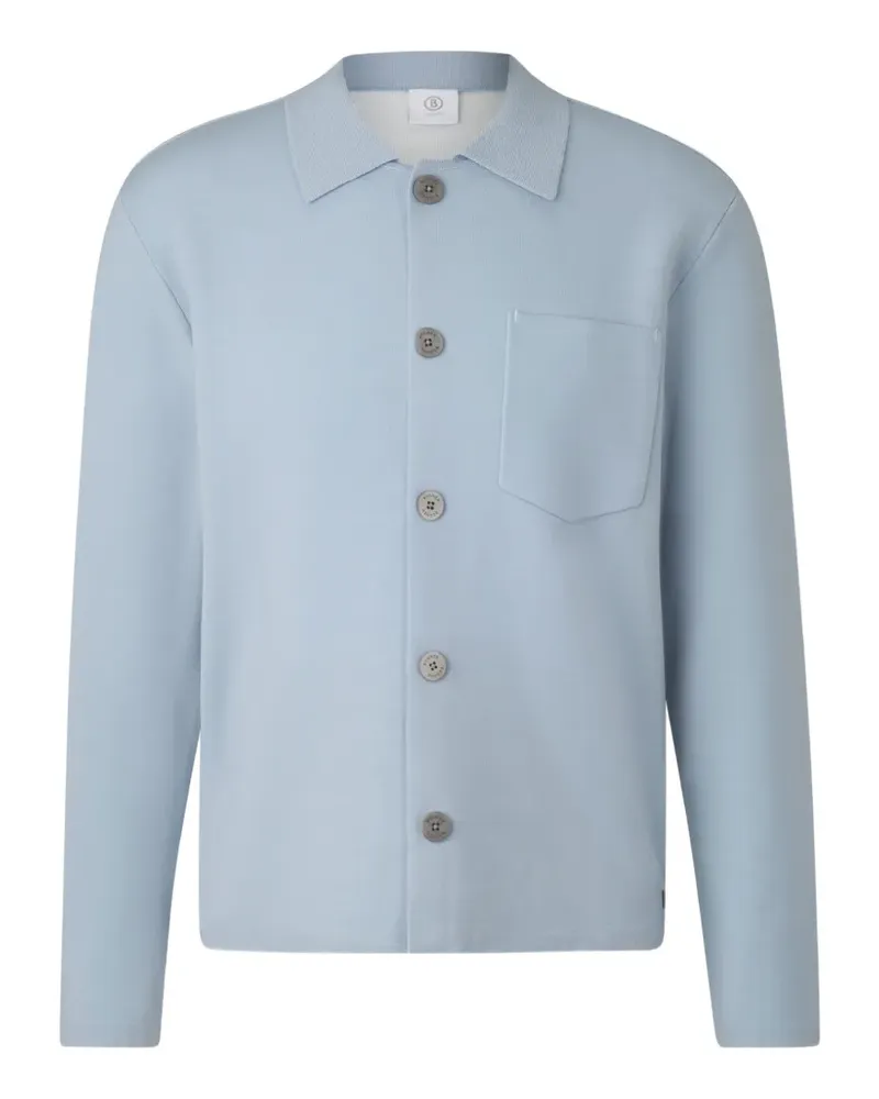 Bogner Olaf Cardigan mit Polokragen - Blau Blau