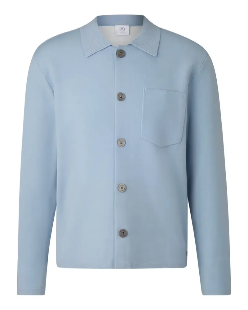Bogner Olaf Cardigan mit Polokragen - Blau Blau