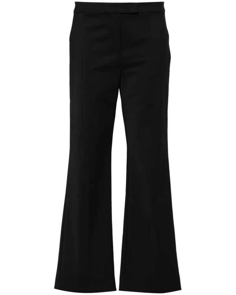 Max Mara Ausgestellte Conico Twill-Hose Schwarz