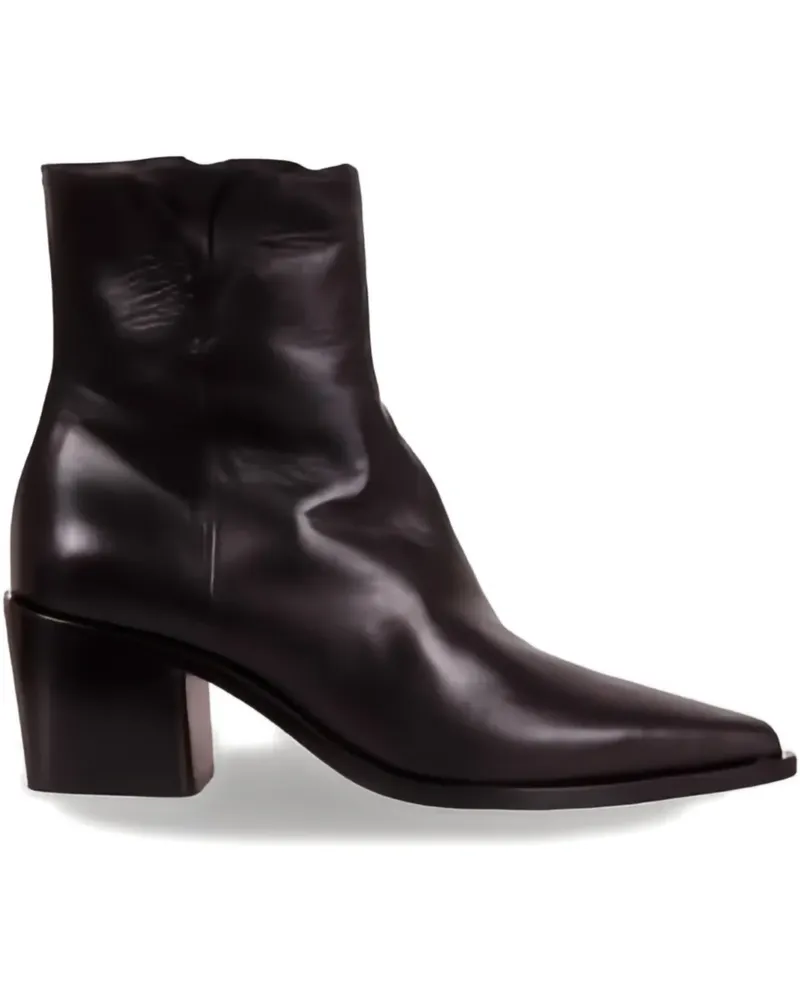 POMME D'OR pointed ankle boots - Schwarz Schwarz