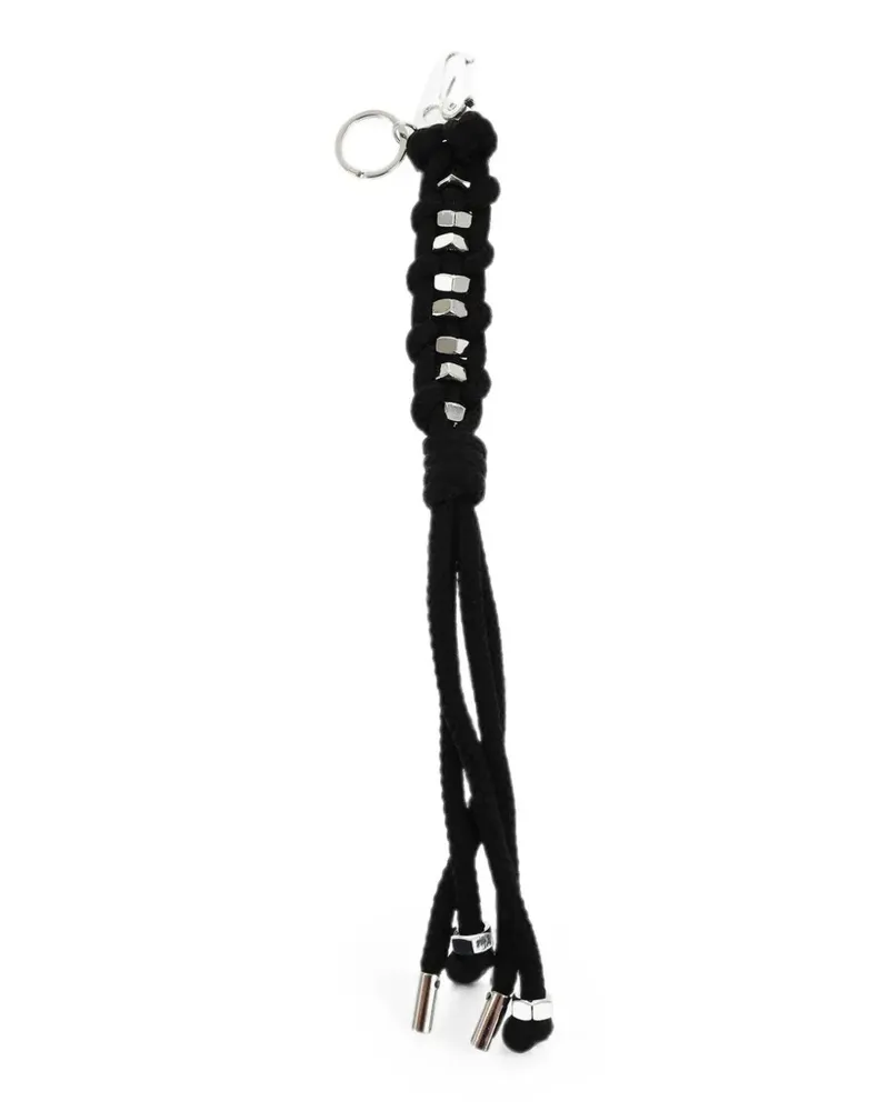 Dsquared2 braided metal-detail keyring - Schwarz Schwarz