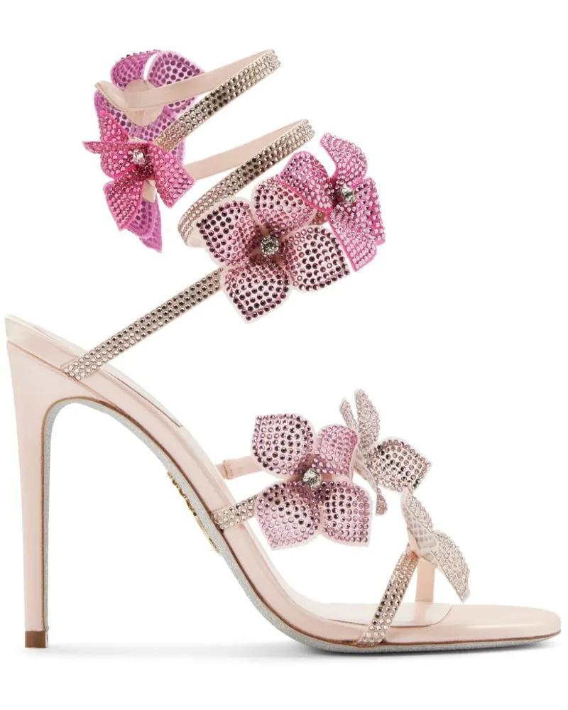 René Caovilla Floriane Sandalen 105mm - Rosa Rosa
