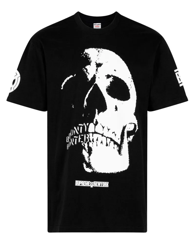 Supreme Being x Bounty Hunter Skulls T-Shirt Schwarz