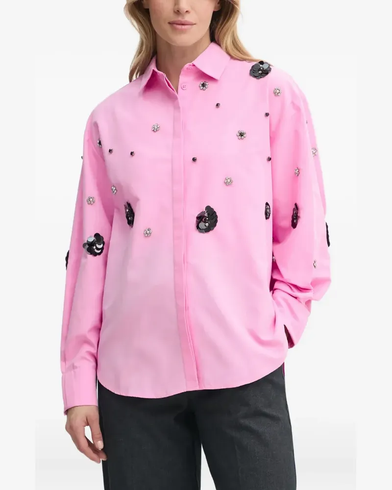 BRUUNS BAZAAR sequin-embellished shirt - Rosa Rosa