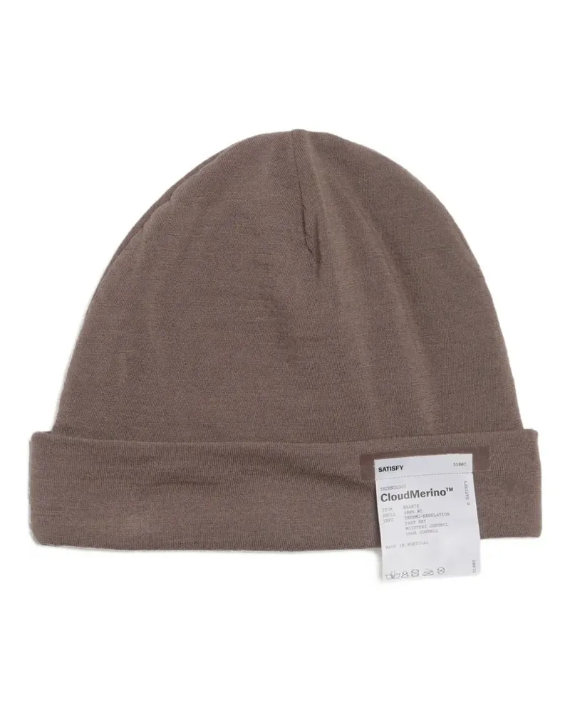 Satisfy CloudMerino™ wool beanie hat - Braun Braun
