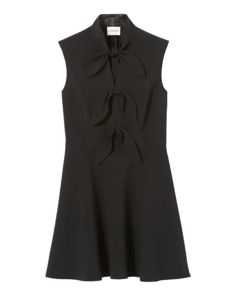 Claudie Pierlot Kleid mit Schleife - Schwarz Schwarz