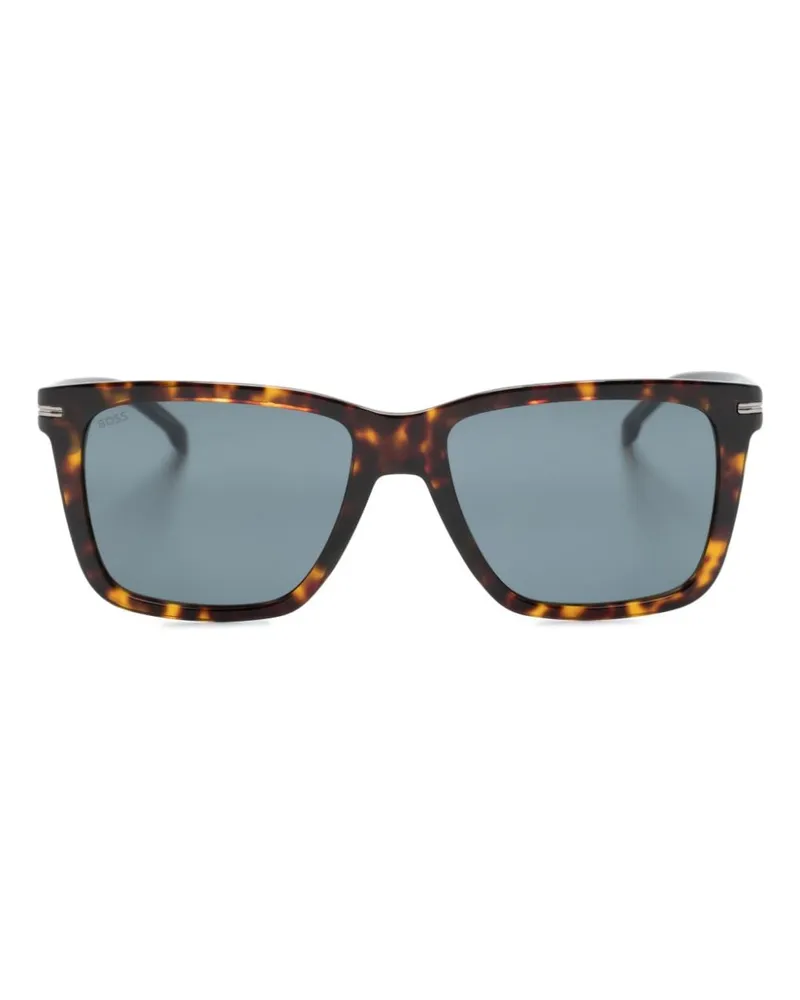 HUGO BOSS 1598/SS Sonnenbrille mit eckigem Gestell Braun