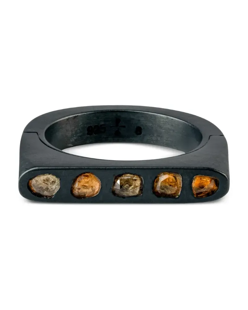 Parts Of Four Sistema Ring mit rosa Saphir - Schwarz Schwarz