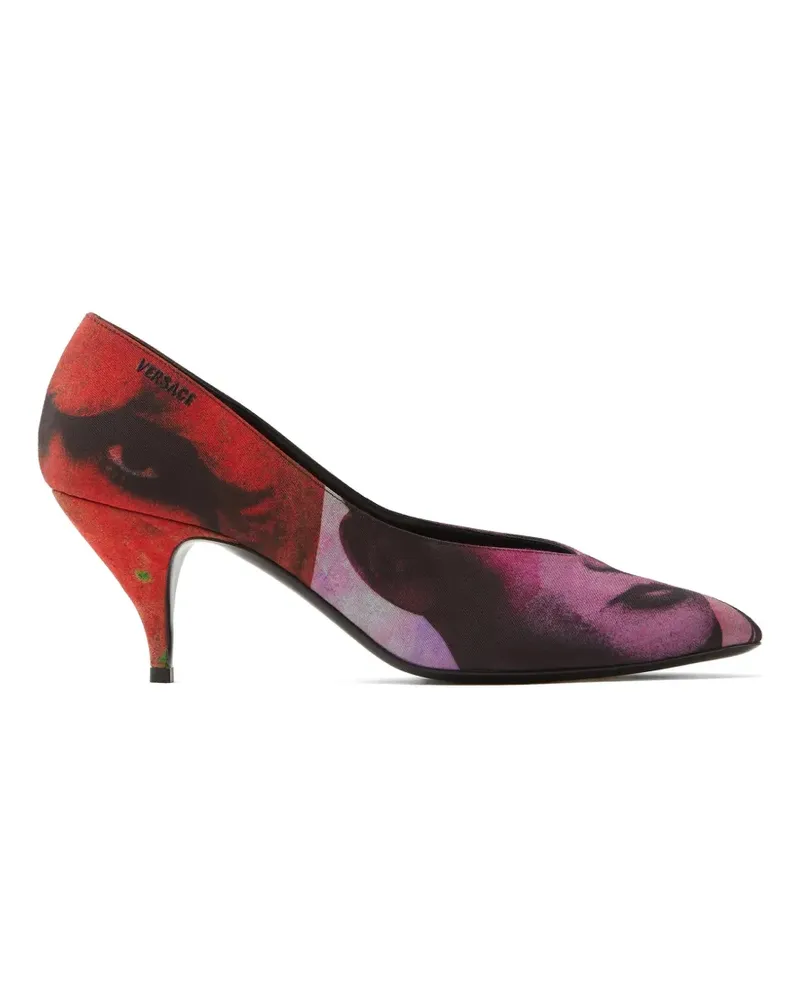 Versace Pumps mit Print - Rot Rot