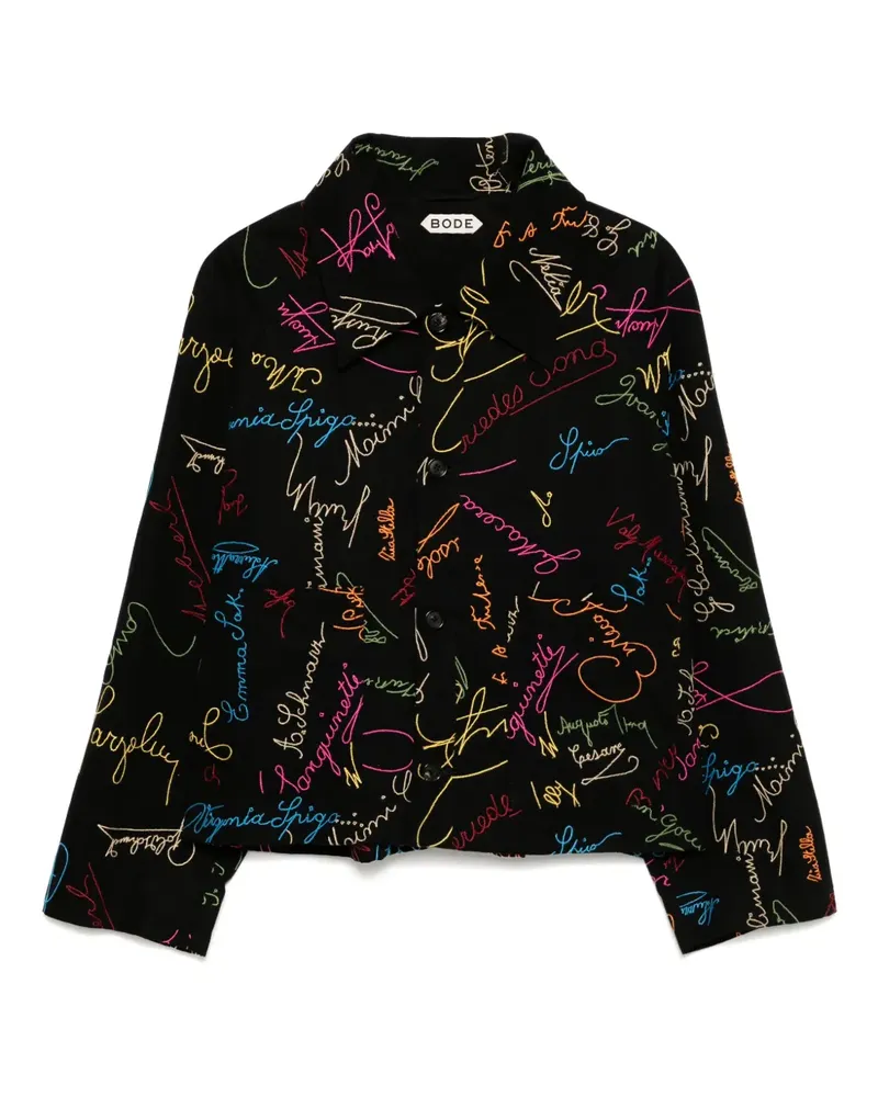BODE Jacke mit Print - Schwarz Schwarz