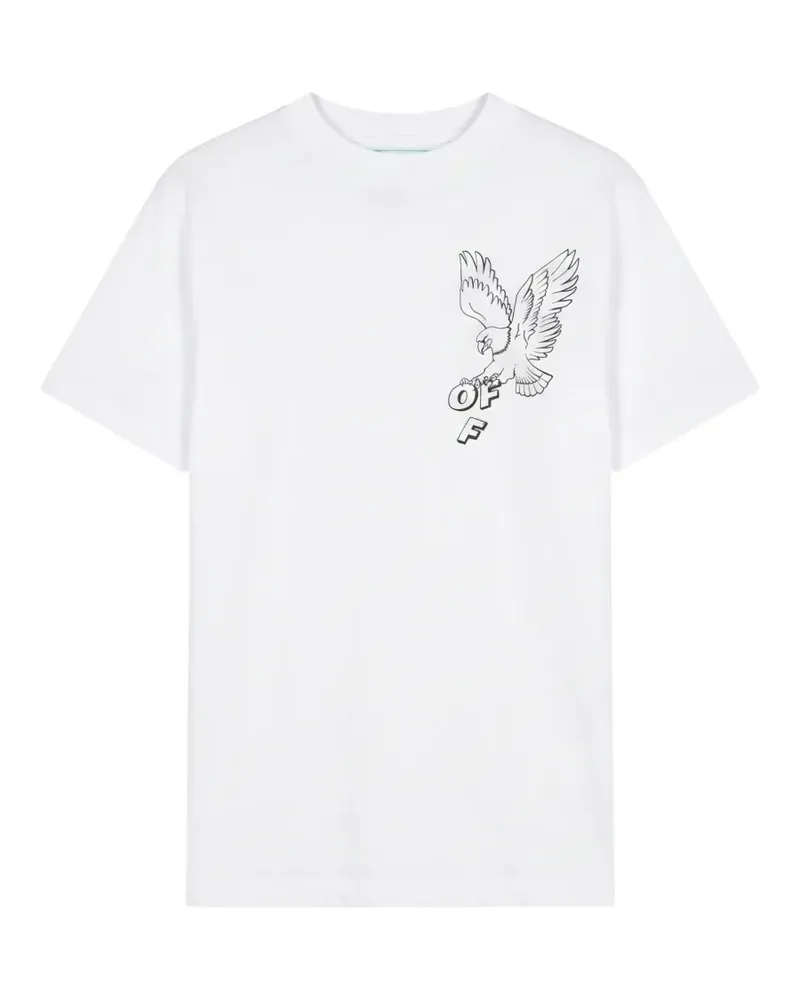 OFF-WHITE T-Shirt mit Adler-Print - Weiß Weiß