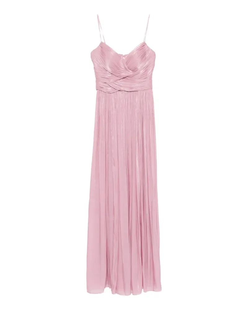 COSTARELLOS Sireen pleated maxi dress - Rosa Rosa