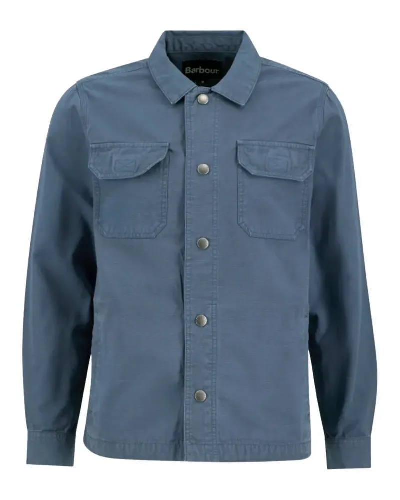 Barbour ripstop-texture shirt - Blau Blau