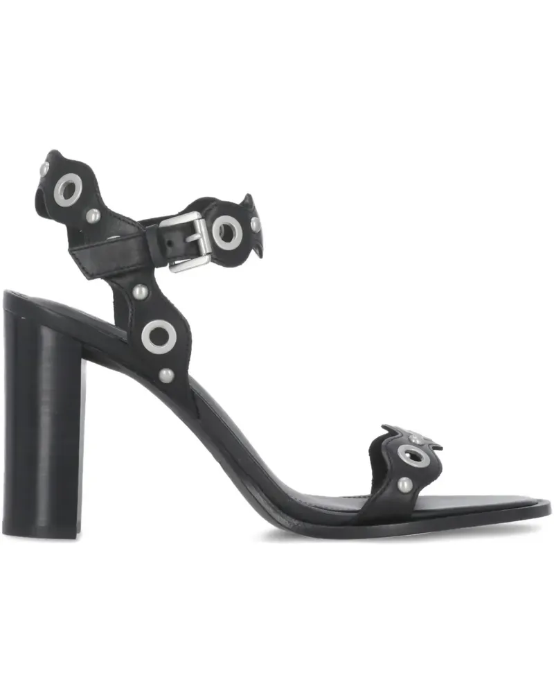 ash Sandalen mit Verzierung 100mm - Schwarz Schwarz