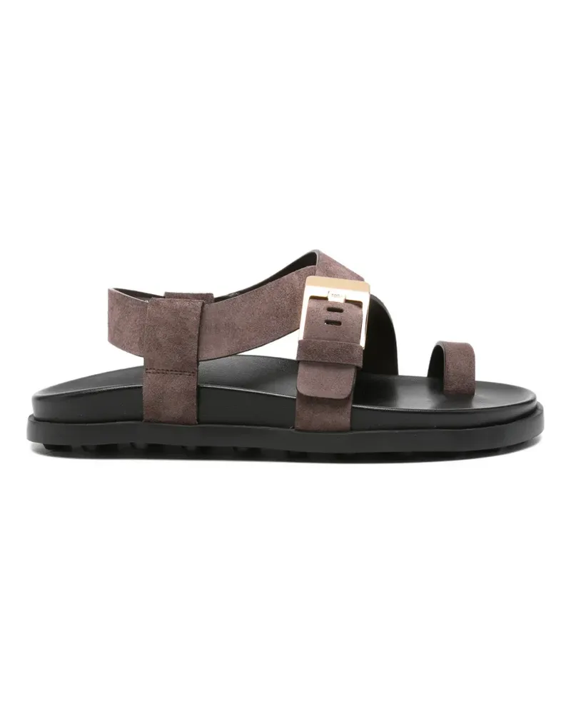 TOD'S buckle-fastening toe-strap sandals - Braun Braun