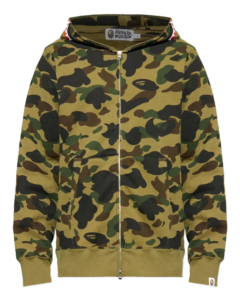 BAPE 1st Camo Shark Hoodie - Grün Grün