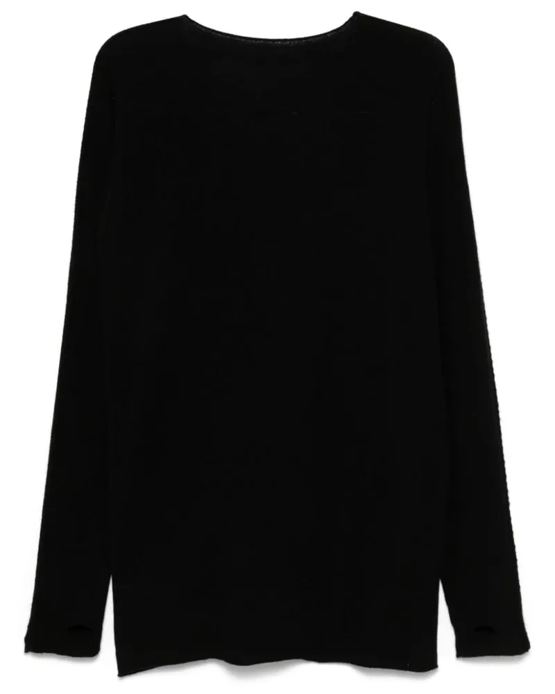 Isaac Sellam Klassischer Kaschmirpullover - Schwarz Schwarz