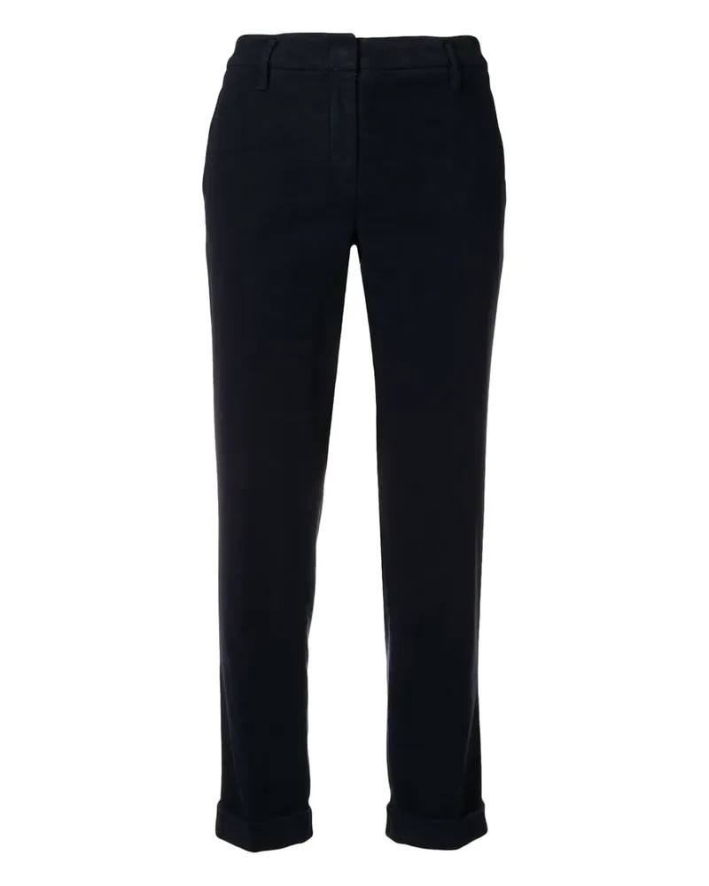 ASPESI Cropped-Hose mit Bündchen - Blau Blau