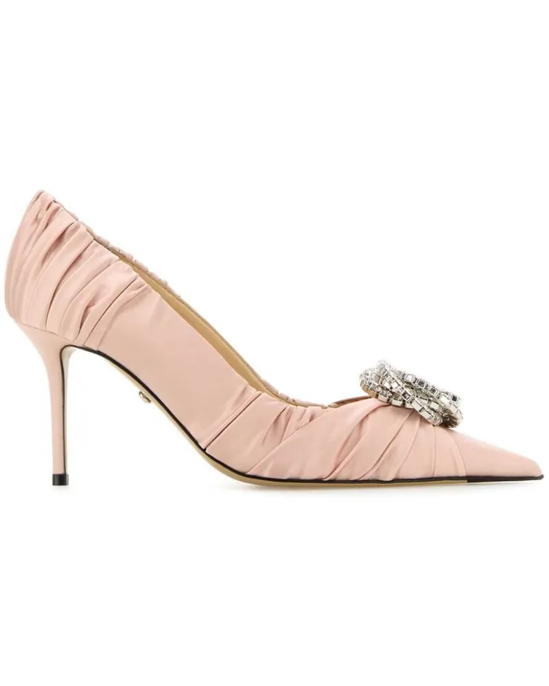 Mach & Mach Pumps aus Satin 85mm - Rosa Rosa
